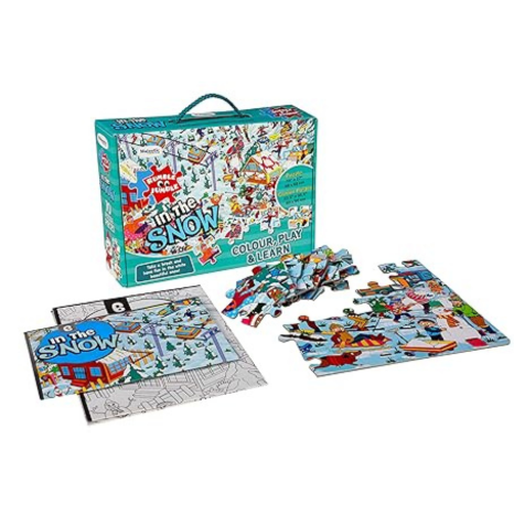 The Book Tree in The Snow Fun and Educational Floor Puzzle by Majestic Book Club
