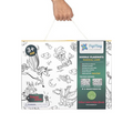 Pepplay Reusable 2 Coloring Placemats Sheet with 6 Erasable Marker Pens Doodle Creative Activity