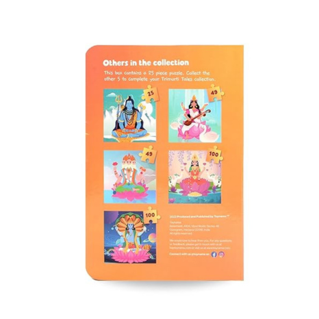 Toynama Educational Toys for Kids Durga 25 Pcs Jigsaw Puzzles Ages 2+ Cultural Interactive