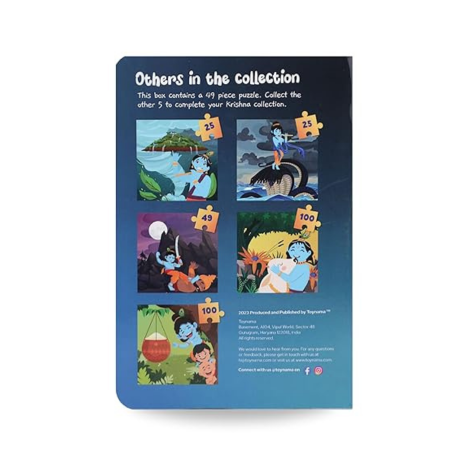 Toynama Educational Toys for Kids Birth of Krishna 49 Pcs Jigsaw Puzzles Ages 3+ Cultural Interactive