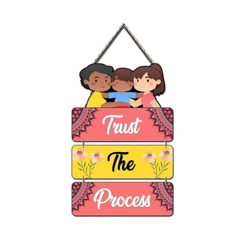 Angel Infinite Trust The Process Wall Hanging Mdf Wooden Decorative Wall Art Best For Home