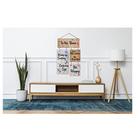 Angel Infinite In This Home Quote Wooden Wall Hanging Wall Hanger for Home Decor