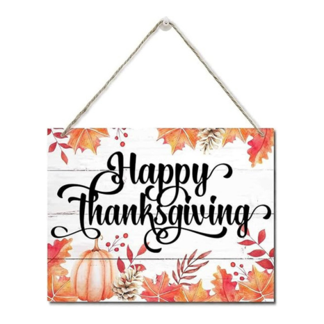 Angel Infinite Happy Thanks giving Wooden Wall Art wooden Wall Décor Wall Hanging