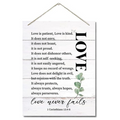 Angel Infinite Wooden Bible Verse Printed Wall Hanging Decoration Wall Art Hanger For Home