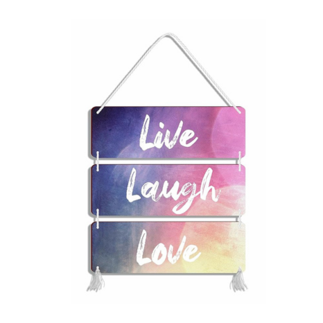 Blue Finch Live-Laugh Love Wall Hanging Decor Item For Living Room Decor-Bed Room