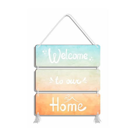 Blue Finch Welcome To Our Home Decorative Wall Art Wall Door Hanging Home Decor Items