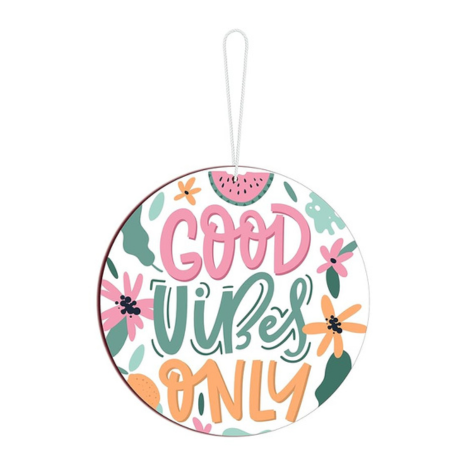 Blue Finch Good Vibes Only Home Wall Hanging Decor Item And Office Positive Quotes