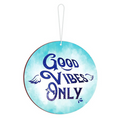 Blue Finch Good Vibes Only Wall Or Door Hanging Wooden Round Sign Board Home Decor