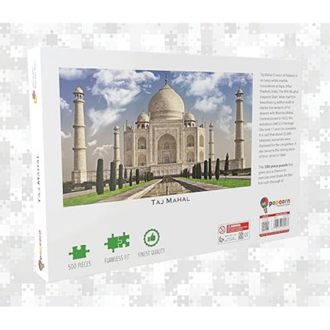 Popcorn Games & Puzzles Taj Mahal 500 Piece Jigsaw Puzzle for Kids for Age 12+ and for Adults