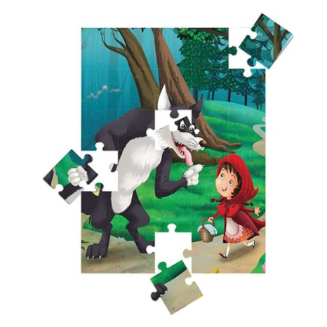 Popcorn Games & Puzzles Little Red Ridding Hood - 30 Piece Jigsaw Puzzle with Free Reading Book