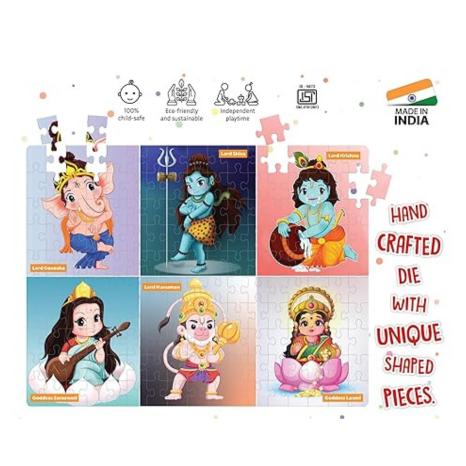 Popcorn Games & Puzzles 160 Piece PuzzleWorld Mythology Improves Your Child Cognitive Skills