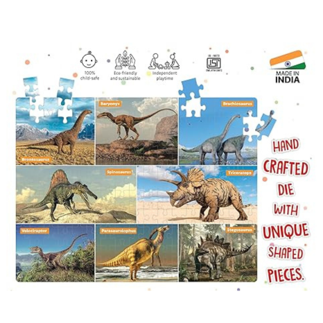 Popcorn Games & Puzzles 160 Piece PuzzleDinasaur Improves Your Child Cognitive Skills Concentration Memory