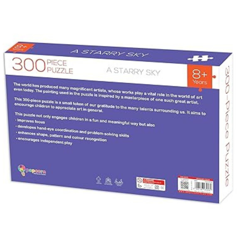 Popcorn Games & Puzzles 300 Piece Puzzle A Starry Sky Improves Your Child Memory Logical Thinking Visual