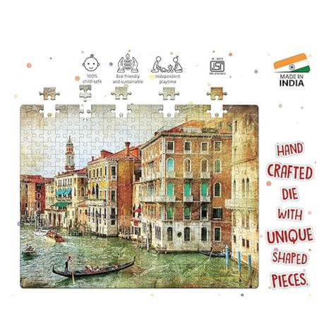 Popcorn Games & Puzzles 300 Piece Puzzle The City of Cannal 300 Piece Kid Jigsaw Puzzle