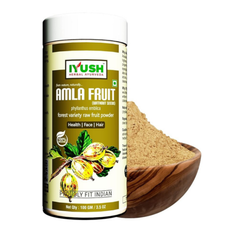 Iyush Herbal Ayurveda Wild Organic Amla Powder - 100 gms