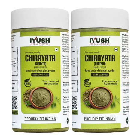Iyush Herbal Ayurveda Chirayata Kirayata Each - 100 gms (Pack of 2)