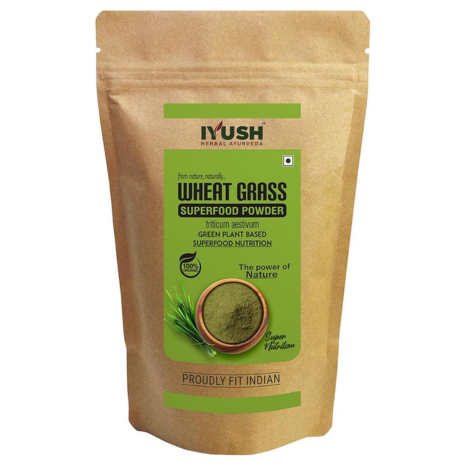 Iyush Herbal Ayurveda Wheat Grass Powder - 500 gms