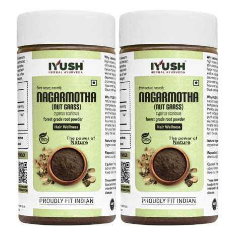 Iyush Herbal Ayurveda Nagarmotha Powder - 100 gms Each (Pack of 2)