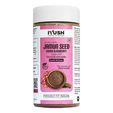 Iyush Herbal Ayurveda Organic Jamun Seed Powder - 100 gms