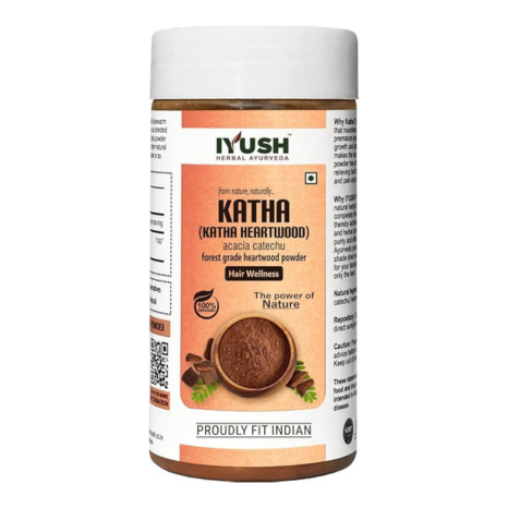 Iyush Herbal Ayurveda Organic Katha Powder for Hair Colour - 150 gms