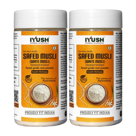 Iyush Herbal Ayurveda Safed Musli Powder - 100 gms (Pack of 2)