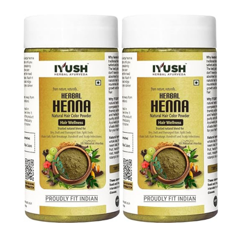 Iyush Herbal Ayurveda Herbal Mehndi for Hair - 200 gms
