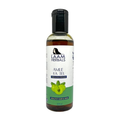 Laam Herbals Organic Amla Ke Tel Amla Fruit Cold Pressed Oil - 100 ml
