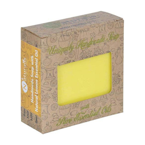 Naturalis Handmade Soap with Natural Lemon Essential Oil - 110 gms Each (Pack of 2)