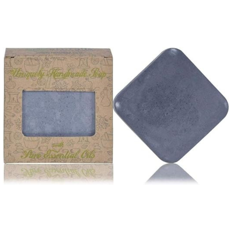 Naturalis Handmade Antibacterial And Antifungal Charcoal Soap - 110 gms Each (Pack of 2)