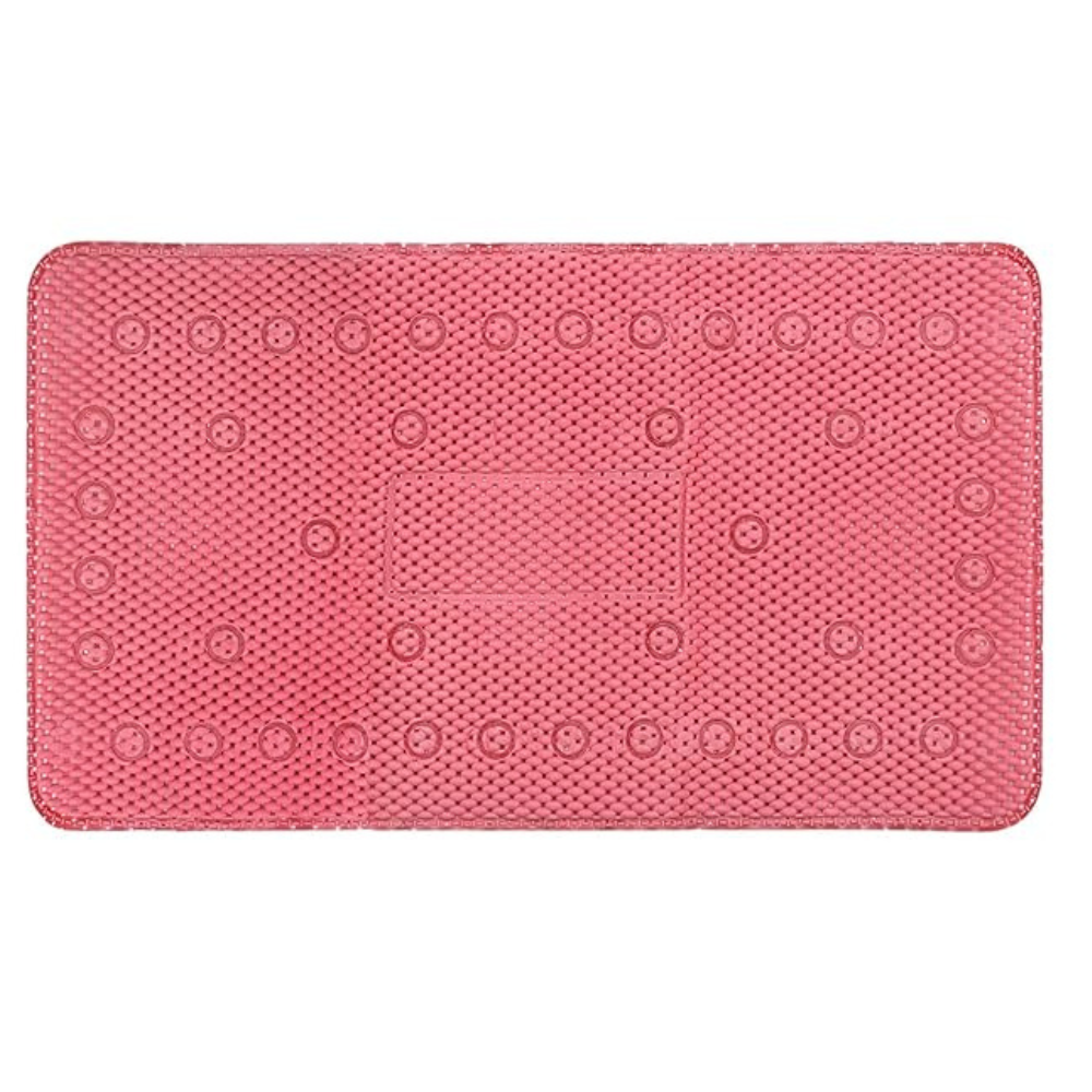 The Home Talk Cotton Bathmats Water Absorbent Runners Floor Mats Non-Slip Pink