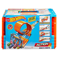Hot Wheels Race Crate with 3 Stunts in 1 Set Portable Storage Ages 6 to 10