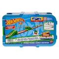 Hot Wheels Track Set with 1 Hot Wheels Car Toxic Super JumpThemed Track Building Set with 10 Track Pieces
