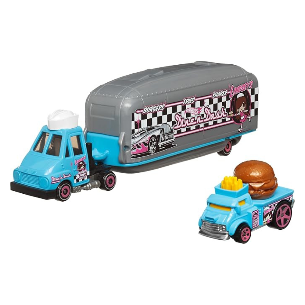 Hot Wheels Super Rigs Transporter Vehicle with 1 1:64 Scale Car Gift