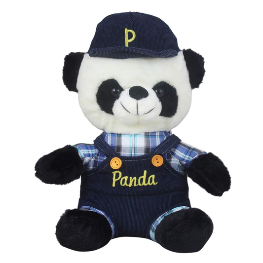 Tickles Handsome Sitting Panda Stuffed Soft Plush Animal Toy