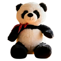 Tickles Panda with Bow Stuffed Soft Plush Animal Toy 26 cm Black & Whte Color