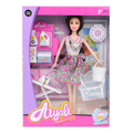 Tickles Fashion Doll with Cleaning Set Toy for Kids Multicolor 30 cm