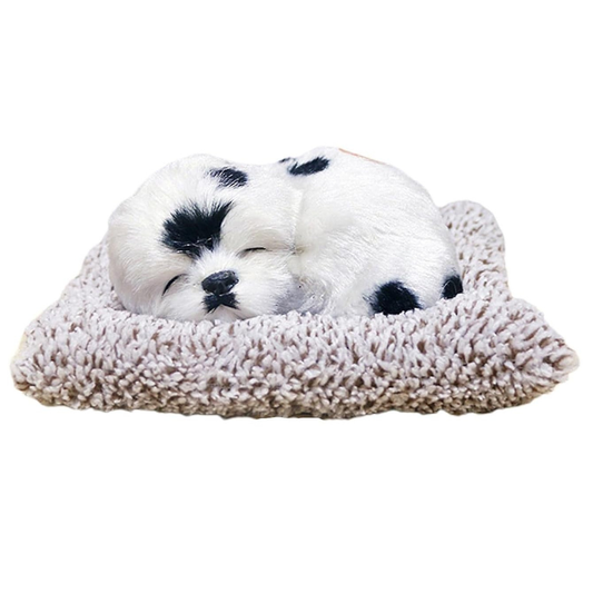 Tickles Sleeping Dog On Carpet Silicone Animal Toy 15 cm