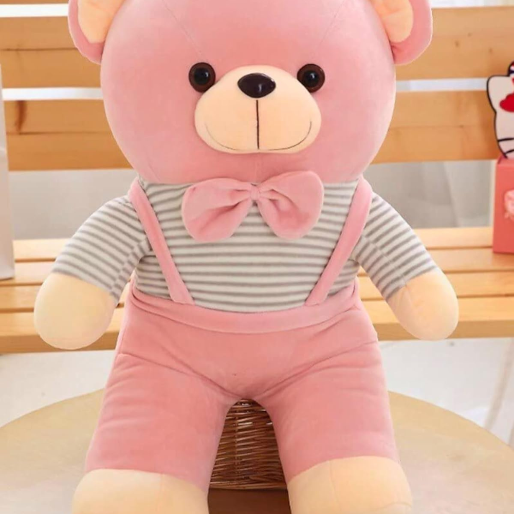 Tickles Cute Teddy with Bow Tie & Cute Outfit Soft Stuffed Plush Toy for Kids