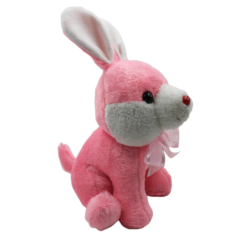 Tickles Sitting Rabbit Soft Stuffed Plush Animal Toy for Kids Color Pink 20 cm