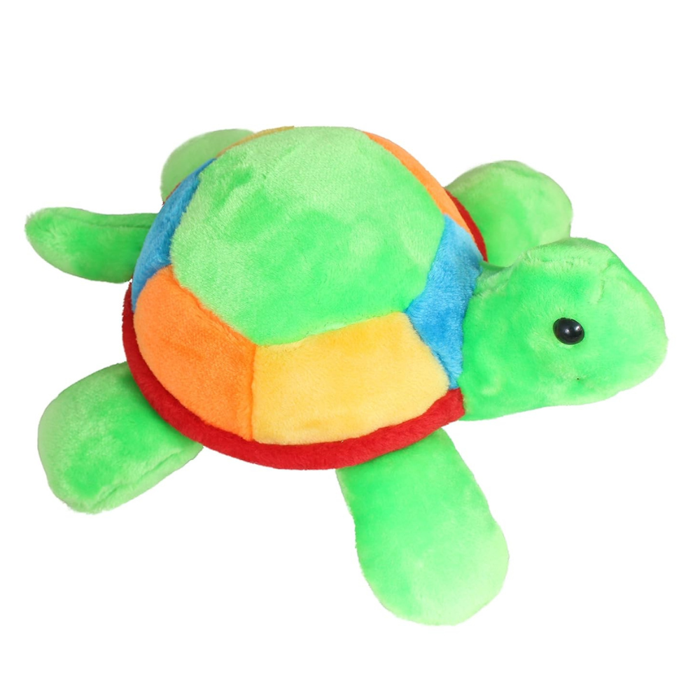 Tickles Colourful Tortoise Stuffed Soft Plush Animal Toy for Kids Color Multi-Color 35 cm