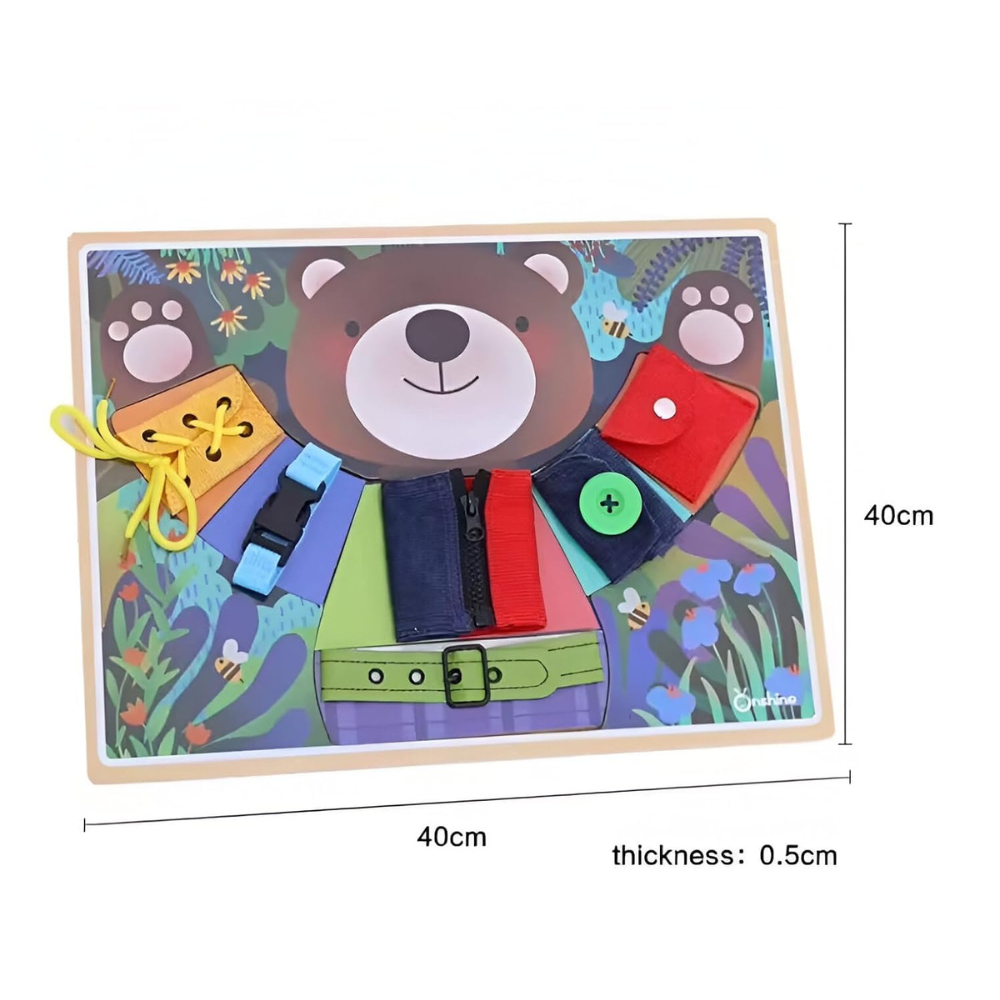 Tickles Children Basic Skills Learning Board Dressing Puzzle Intelligence Toy