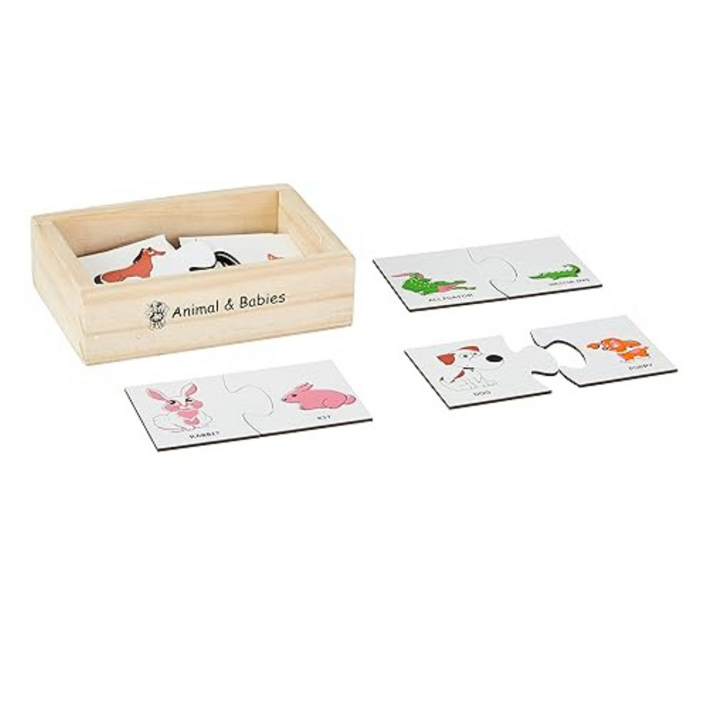 Skillofun My First Learning Puzzle Animal and Babies Multi Color