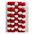 Artificial Marigold Flowers White and Red 5 Pieces