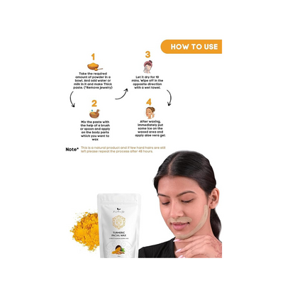 The Wellness Shop -Turmeric Facial Wax Powder - 100 gms