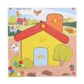 Skillofun TPS-21 Wooden Theme Puzzle Standard Hut Knobs Multi Color