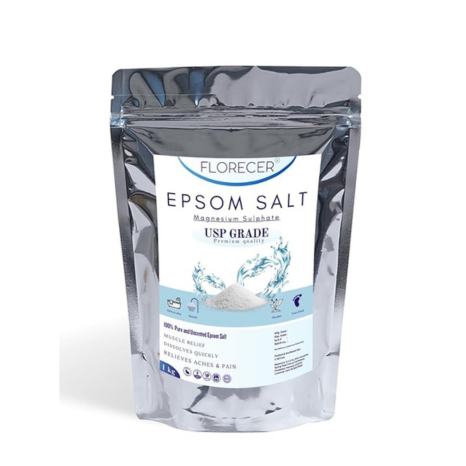 Florecer Epsom Salt For Bath Foot Pain Relief - 1000 gms