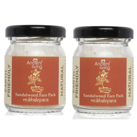 Ancient Living Sandalwood Face Pack - 10 gms Each (Pack of 2)