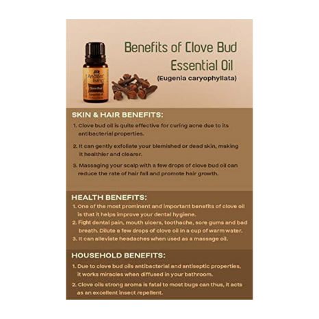 Ancient Living Organic Clove bud Essential oil - 10 ml