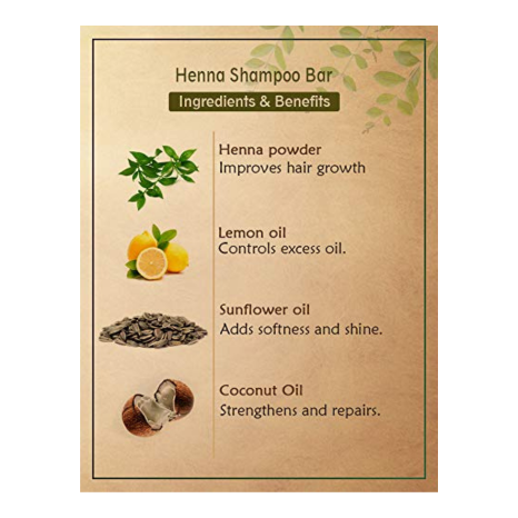 Ancient Living Henna Shampoo Bar - 100 gms Each (Pack of 2)