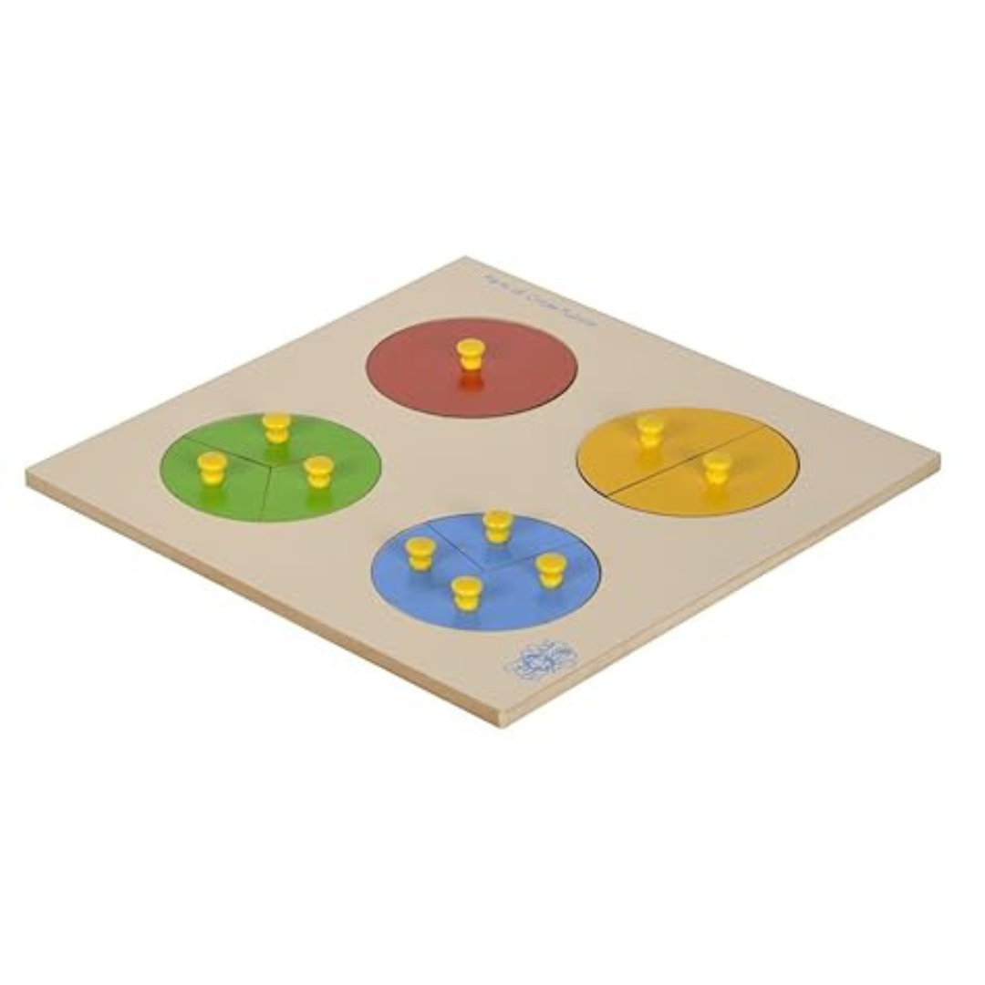 Skillofun Wooden Parts Of Circle Tray (With Knobs)